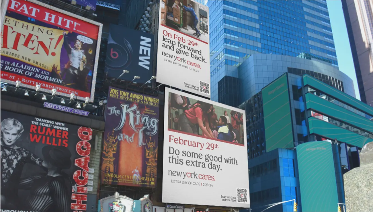 Billboards in Time Square